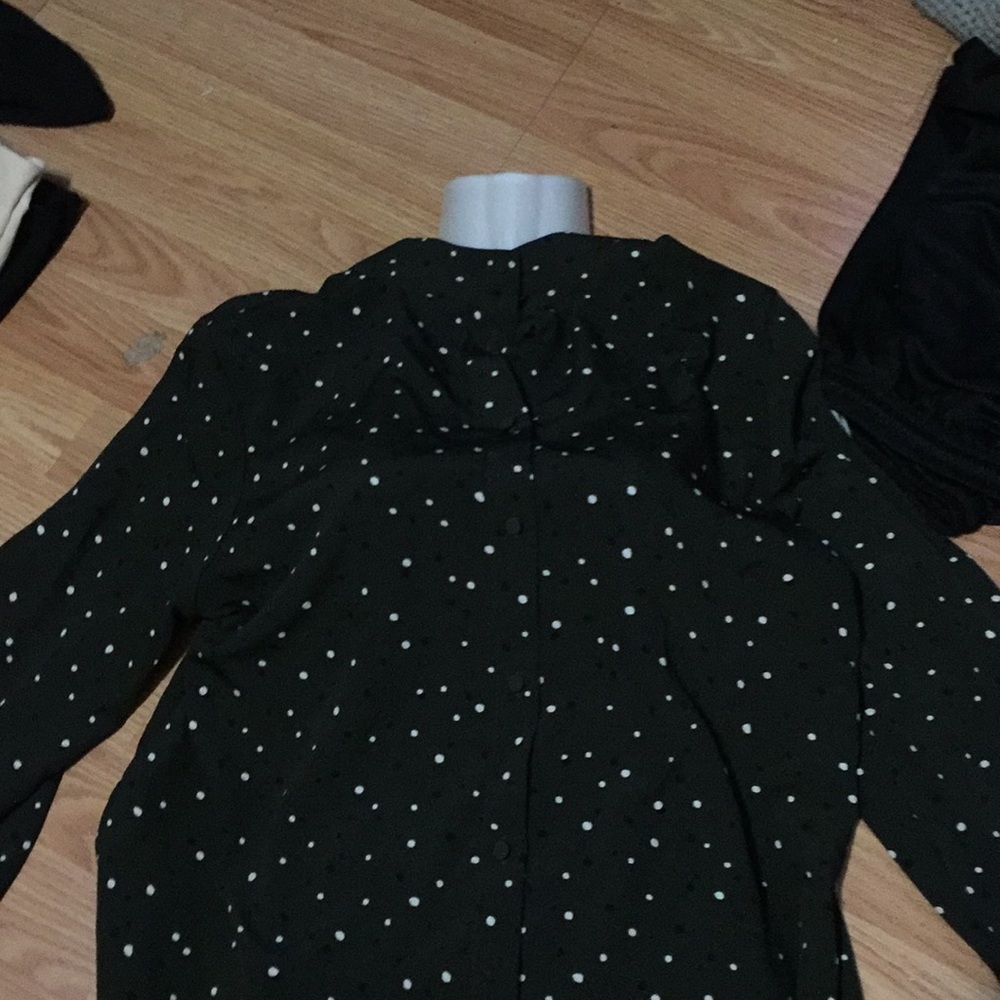 Dark green button down shirt